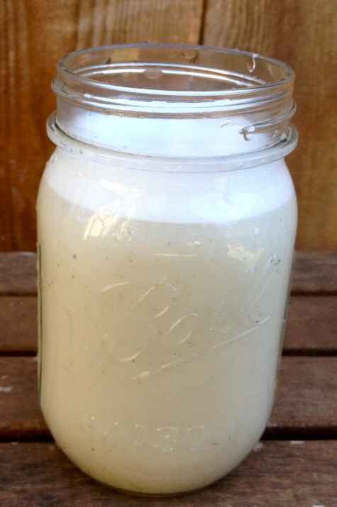 Hemp Milk in Mason Jar