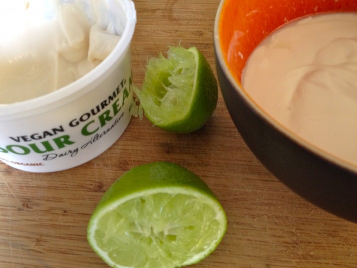 Vegan Sour Cream and Lime Juice