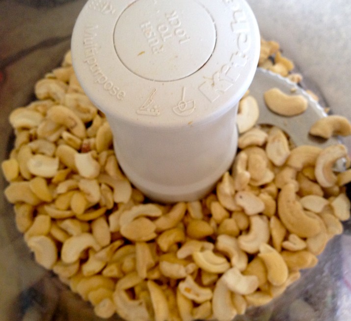 Cashews in Food Processor