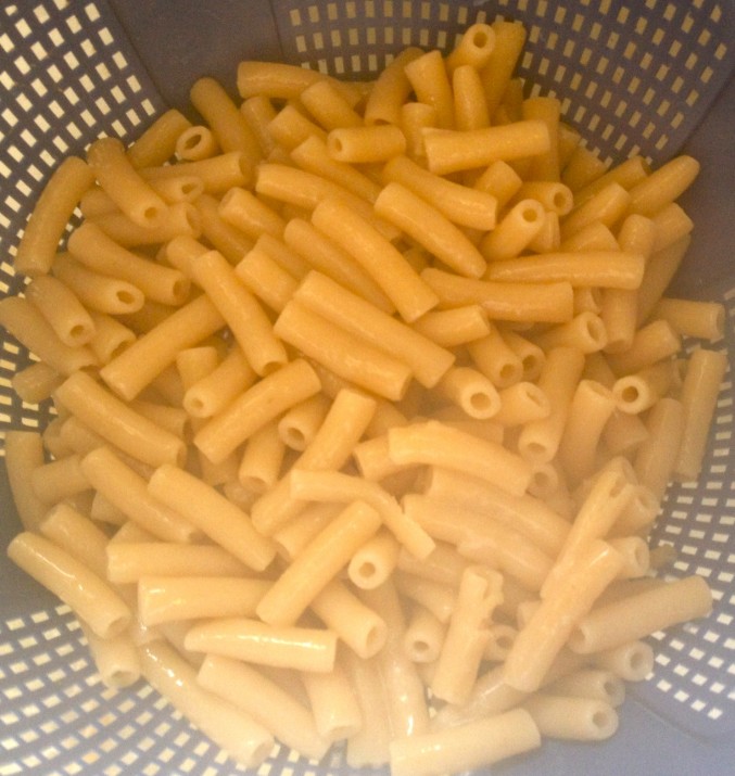 Noodles in Strainer