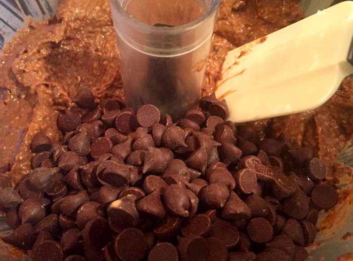 Adding in Chocolate Chips